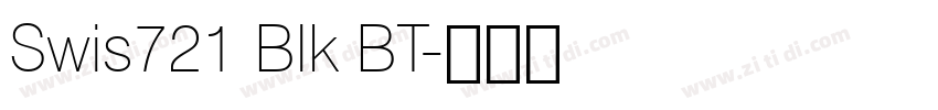 Swis721 BIk BT字体转换